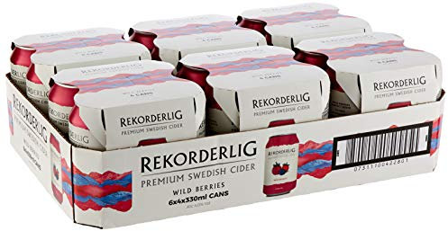 Rekorderlig Wild Berries Cider 24 x 330 ml (cans) ABV may vary between 3 - 4 %