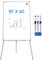 maxtek ​Flipchart Ständer Whiteboard, 90X60cm Magnetisches Tragbares Trocken Abwischbar White Board, Höhenverstellbar, Haken Verschieben Flipchart Papier, Dreibein Whiteboards mit Ständer