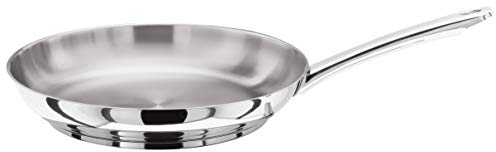 Stellar Classic Uncoated Stainless Steel Conical Frying Pan 26cm, Induction Ready, Oven Safe, Dishwasher Safe