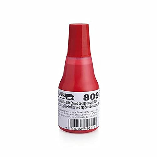 COLOP schnelltrocknende Stempelfarbe 809 rot, abgefüllt zu 25 ml 146231