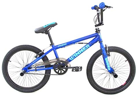 Frank Bikes 20 Zoll Kinder Bike Rad Fahrrad Rad BMX KINDERFAHRRAD JUGENDFAHRRAD Freestyle 360° Rotor 4 Pegs Winner Blau