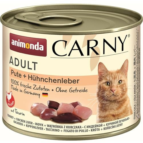 Animonda Cat Dose Carny Adult Pute & Hühnchenleber 200g (Menge: 6 je Bestelleinheit)