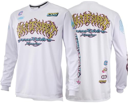 Loose Riders MTB-Jersey Langarm Cult of Shred Weiß Gr. L