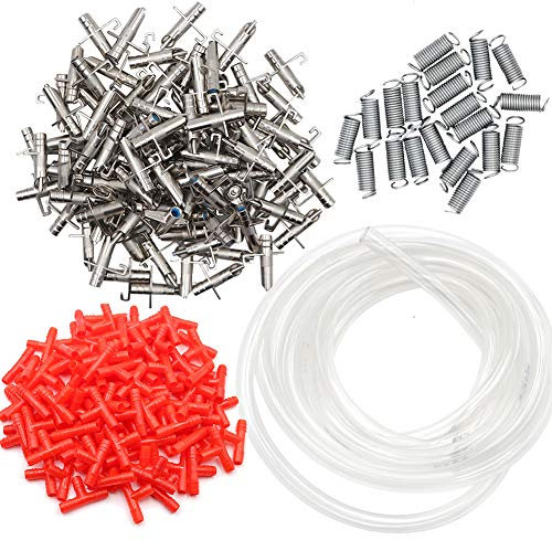 Tuyaux à Boire De Lapin de 8 m avec 20 Pièces De Tétine d'alimentation en Eau de Lapin Abreuvoirs Automatiques en PVC Tuyau Transparent pour Cages