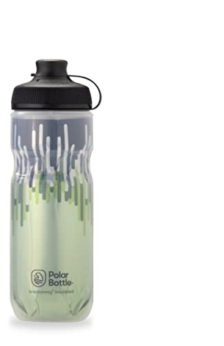 Polar Bottle - Fermeture éclair – Boue, mousse et désert – Bouteille d'eau isotherme – Idéal pour votre aventure en VTT – Garde l'eau fraîche plus longtemps, s'adapte à la plupart des porte-bidons de