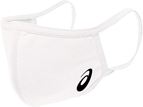 ASICS Face Cover Logo 3033B422-102, Unisex, BRILLIANT WHITE/PERFORMANCE BLACK, M