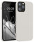 kwmobile Handyhülle für iPhone 12 Hülle/iPhone 12 Pro Hülle - Silikon Handy Case - weiche Oberfläche - kabelloses Laden - Beige matt