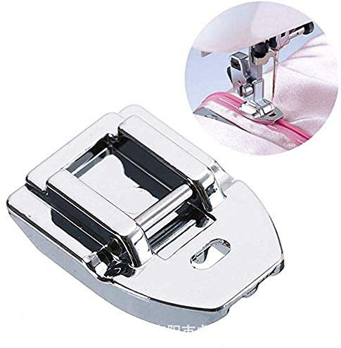 Pied de fermeture éclair invisible dissimulé compatible avec toutes les machines à coudre domestiques Singer, Brother, Babylock, Euro-Pro, Janome, Kenmore, White, Juki, New Home, Simplicity, Elna, etc
