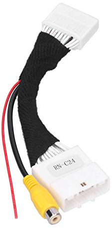 Câble vidéo RCA de caméra de recul, câblage de ligne d'adaptateur de câble de connexion de caméra de stationnement inversé 24 broches adapté pour Renault