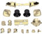 Annadue Full Game Controller Button Set,Bumper Triggers Full Button Dpad RT LT RB LB ABXY Guide ON Off Buttons,Replacement Handles Accessories for Series X/S(Gold)