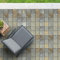 KARAT Lastra in WPC, 30 x 30 cm, in WPC, con funzione di drenaggio, per giardino, terrazza, balcone (pietra naturale)