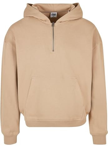 Urban Classics Herren Boxy Zip Hoody unionbeige, XL