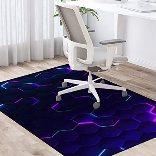 PLMM Bodenschutzmatte Teppich Stuhlunterlage Gaming Bürostuhl Stuhlmatten Schreibtischstuhl Unterlage für Parkett Dekoriere Dein Büro,Wohnzimmer,Schlafzimmer usw 120 * 140CM