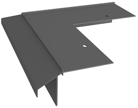 Renoplast® ABS-Montagestreifen für Traufprofil K100R | S80 2mm 200cm | Fertigstellung von Terrassen und Balkonen | Fliesenböden auf Klebemörtel | Wasser ablaufsysteme Winkelprofil