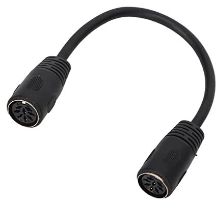 Adaptateur DIN 8 Broches Femelle vers Femelle, Câble D'extension de Connecteur de Signal Audio Femelle DIN 8 Broches Flexible pour équipement Audiovisuel, 0,66 M