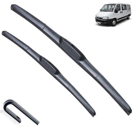 Calidad OEM Escobillas limpiaparabrisas delanteras for Fiat Ducato MK2 Facelift 2002-2007, accesorios for ventana de parabrisas, cepillos 2003 2004 2005 2006 Ajuste perfecto para parabrisas. (Size