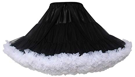 Damen Tüllrock Tütü Rock Erwachsene Weihnachten Mini Rock Tutu Röcke Kleid 50er Jahre Party Minirock Kurz Ballett Petticoat zum Abend KarnevalskostüMe Faschings KostüMe Damen