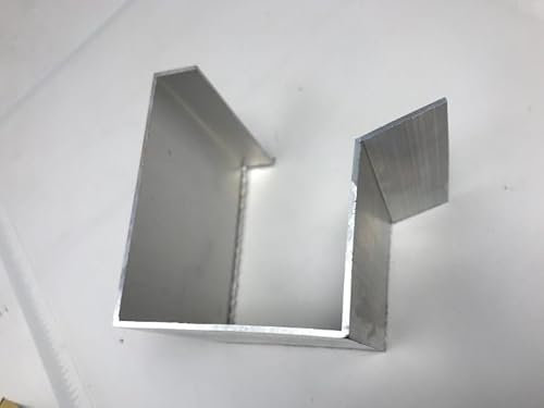 2,5 m Dachrinne Kastenrinne Regenrinne Aluminium roh 2 mm pulverbeschichtet Alu 80 breit 60 mm innen hoch höhe 100 schräge30 biegbar