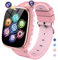 Smartwatch Bambini - Orologio Telefono per Ragazzi con Chiamata SOS Giochi Contapassi Musica Fotocamera Torcia Sveglia Audiolibri, Kids Smart Watch Intelligente per Bimbi 3-12 Anni Regalo (Rosa)