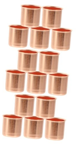 Abaodam 15 STK Kerzenbecher aus Metall Terrarien Glas Mini-Kerzen Hochzeitsdekorationen Kerzenhalter Teelichtbehälter aus Metall Kerzenständer Esstisch Leuchter Base schmücken Container