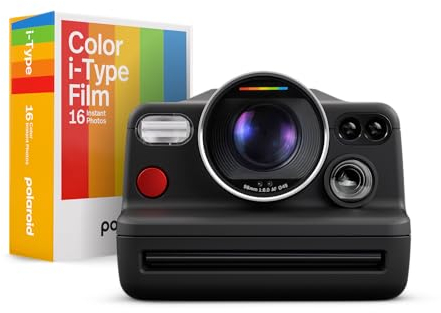 Polaroid - Pacchetto di fotocamere istantanee I-2 con pellicola i-Type a colori (16 foto) - Controllo manuale completo, fotocamera istantanea analogica abilitata dall'app con obiettivo Polaroid a 3