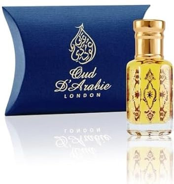 Amber & Moroccan Rose 6ml Perfume Oil by Oud D’Arabie London - Everlasting Fragrance Oil for Him & Her