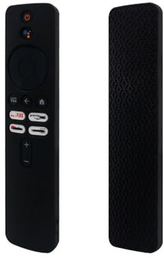 Remote Control Case Cover Compatible for 2023 Xiaomi Mi 4K TV BoX 2nd Gen, TV Remote Control Silicone Anti-slip Anti-drop Sleeve(Case Only) (black)