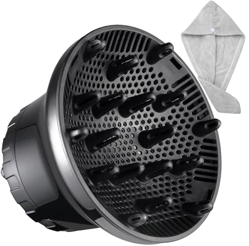Universal Haar Diffusor Föhn Aufsatz - Diffuser Haare, Diffusor Aufsatz Anpassungsfähig für Schlag Trockner mit Düse 1,65-3,14 Zoll für lockiges Oder Welliges Haar Styling