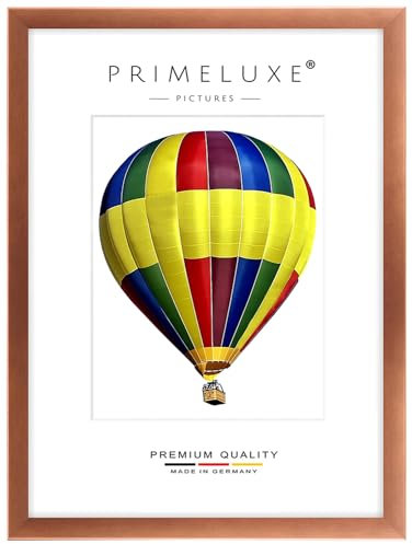 PrimeLuxe Cadre photo en bois 80 x 100 cm (Dimension de l'image) en Cuivre-Marron | Couleur et taille sélectionnables | pour affiches | Puzzle | collage de photos