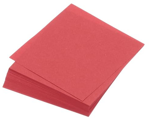 QUARKZMAN 100 Blatt Origami-Papier beidseitig leuchtend rot 13 x 13 cm 70 g/m² quadratisches Faltblatt für Kunsthandwerk, Anfänger, Geschenkdekoration