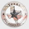 Freecustom Lot de 4 aimants puissants en verre personnalisés pour tableau blanc, cuisine et bureau Motif étoiles du Texas