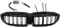 Auto Front Stoßstange Grill LED Licht Alle Schwarz Racing Grille Kompatibel for BMW G30 G38 5 Serie 525i 530i M5 540i 2021-2022 Accessiorse
