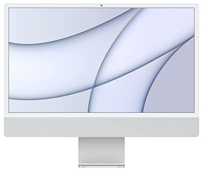 2021 Apple iMac con Processore Apple M1 (24-inch, 8GB RAM, 1TB SSD Storage) (QWERTY English) Argento (Ricondizionato)