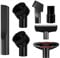 Vacuum Cleaner Accessories, 7 Piece Crevice Brush Vacuum Cleaner, Mini Stair Brush Nozzle Vacuum Attachment Set for 32mm 35mm Universal Vacuum Attachments Black