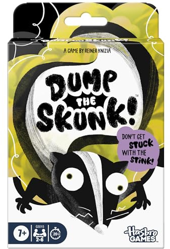 Dump The Skunk! Game | Family Card Game by Reiner Knizia | Ages 7 and Up | 2-6 Players | 20 Mins. | Easy to Learn Games for Kids, Teens, and Adults