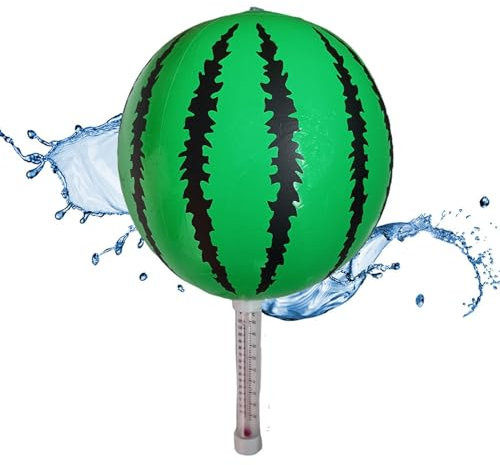 Temp Pool Kaliber – Ga Wassertemperaturindex | Schwimmendes Poolthermometer | Anzeige mit Schnur | Leicht ablesbarer Ga-Index für den Außenbereich | heiße Whirlpools | String für