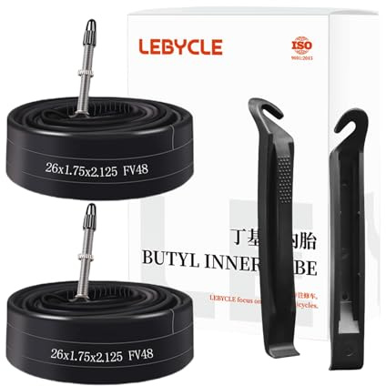 2 Stück, 20, 26, 27,5, 29, 4,4-5,4 cm, 700C 18-25C, Schrader- und Presta-Ventil, 48, für MTB Rennrad