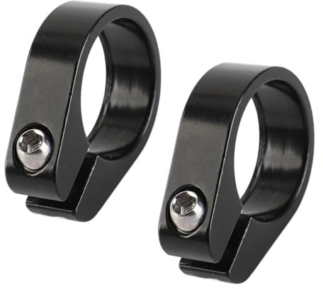 Culnflun Aluminum Alloy Bike Seat post Clamp, Quick Release Seatpost Tube Clamp for Mountain Bikes (35mm 2PCS)