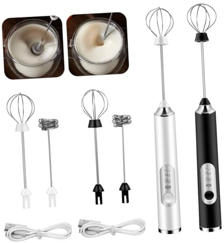 Alipis Batidora Espumadora De Leche Eléctrica Automática Velocidades Para Matcha y Huevos Diseño Compacto y Ligero