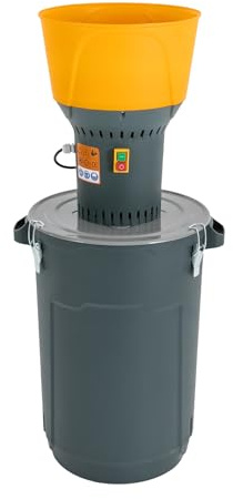 Elektrische Getreidemühle Getreidemühle für Haushalt und Gewerbe mit 1300W Kupferkernmotor 50L Behälter 5 Mahlsiebe für Körnermahlen Getreide Mühle für Weizen Hafer Mais (Blau, 60L)