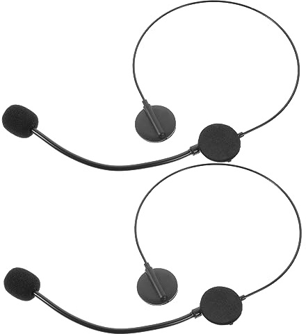 SOIMISS 2Pcs Singer Star Headphones Microphone Cosplay Prop for Boys for Costume Parties Dress Up Halloween Celebrations