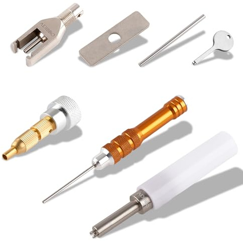 Adibbo Komplettes Reparatur Werkzeug Set für Dunhill Rollagas Feuerzeug | Flammeneinstellwerkzeug, Nachfüllventil-Reparaturwerkzeug, Ventilnadel-Ausdrücker & Abzieher, Werkzeug für Feuerzeugreparatur