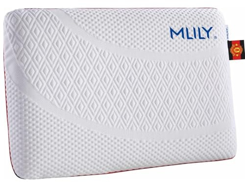MLILY Kissen Air Memory Nackenkissen Kopfkissen Memory-Schaum Nackenstützkissen, 60×40×12cm Orthopädisches Kissen mit waschbarem Bezug - Zertifiziert mit CertiPUR und Oeko-TEX