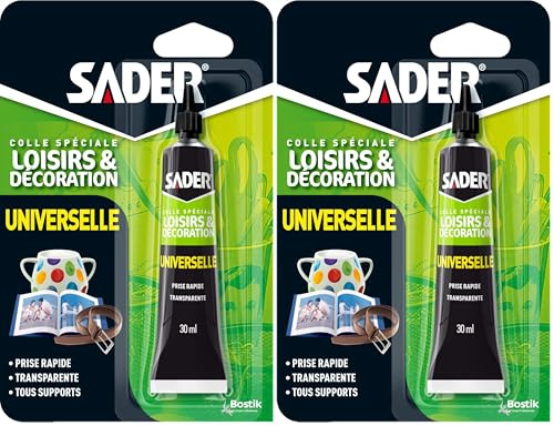 Sader Colle universelle solvante Tube 30 ml (Lot de 2)