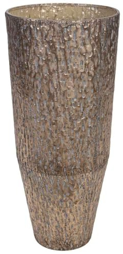 Macetero de Metal Dorado 44.5x44.5x100h cm