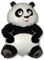 groß Panda schwarz & weiß 26  Folien Ballon