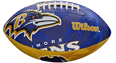 Wilson American Football NFL JR TEAM LOGO, Juniorgröße, Gummi