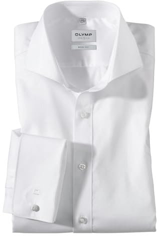 OLYMP Level Five Body fit Hemd Langarm ohne Manschettenknopf beige Größe 41