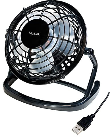 LogiLink UA0192 - USB Mini-Ventilator für heiße Sommertage im Büro und vor dem PC/Laptop