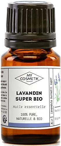MY COSMETIK - Olio essenziale di Lavandin Super Haute Provence biologico - Da agricoltura biologica - Chemiotipizzato HEBBD/HECT - 100% puro e naturale - ECOCERT - Prodotto in Francia - 10 ml